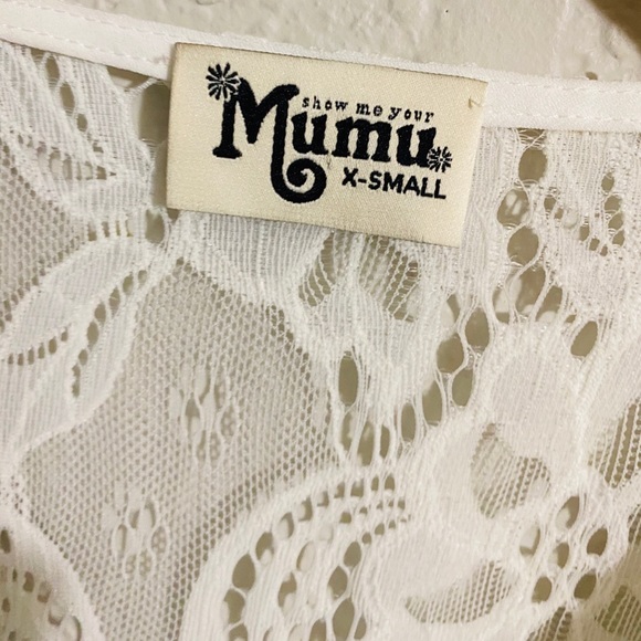 Show Me Your Mumu Roxy Plunging Romper White XS - Picture 6 of 10